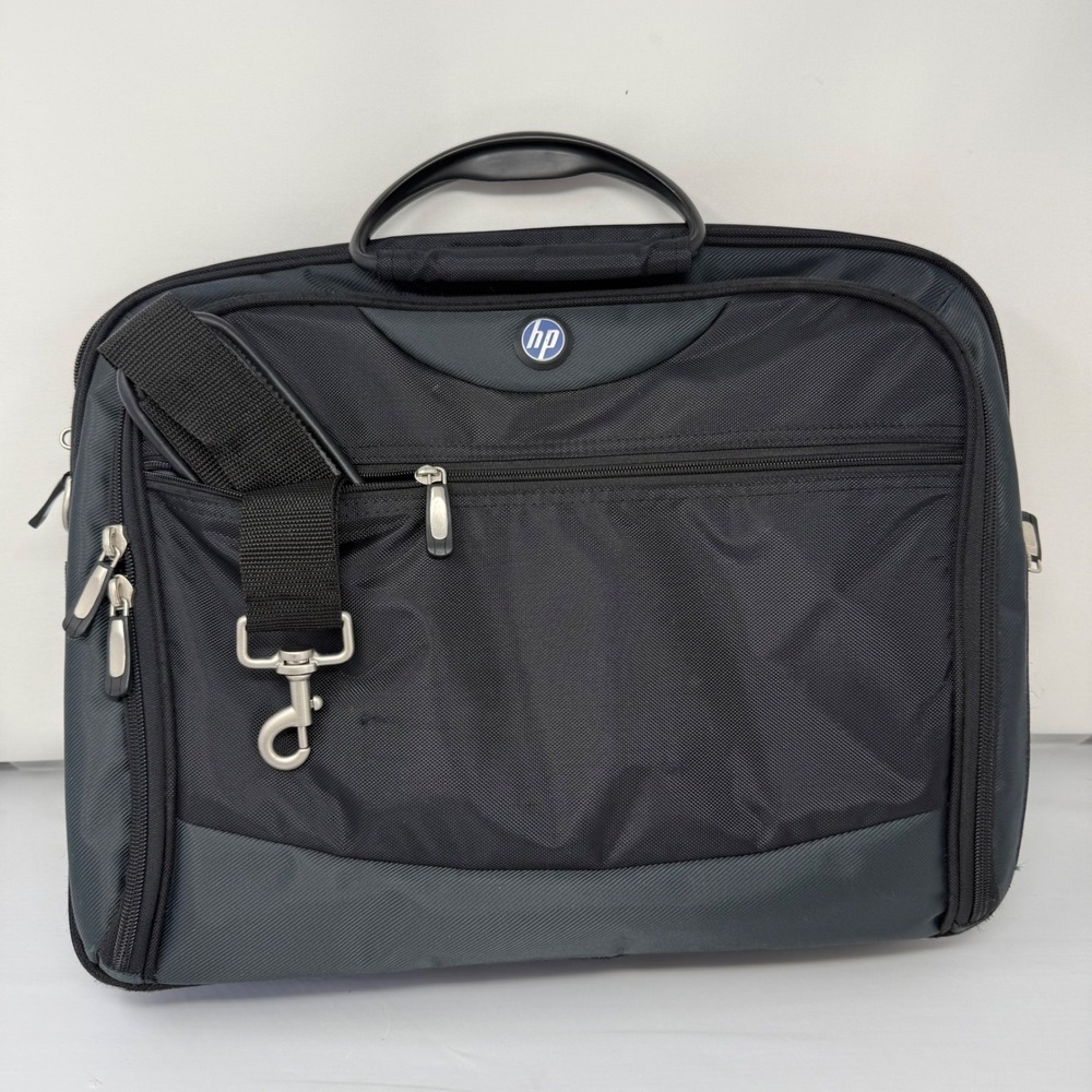 HP Laptop Briefcase Case Messenger Bag Unisex  Black Workwear Padded Travel Pro